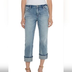 Liverpool Marley Girlfriend Cuffed With Back Seam size 6